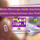 Eine Grafik mit dem Text "Wenn Meetings müde machen, zahlen Unternehmen den Preis." Zeigt einen leeren Akku, eine Videokonferenz am Computer, ein schwaches Licht und eine fallende Performance-Anzeige.